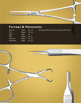 Forceps & Hemostats