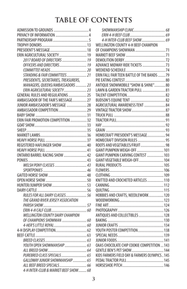 Table of Contents Admission to Grounds