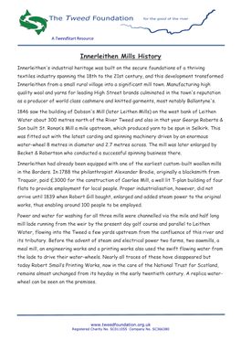 Innerleithen Mills History
