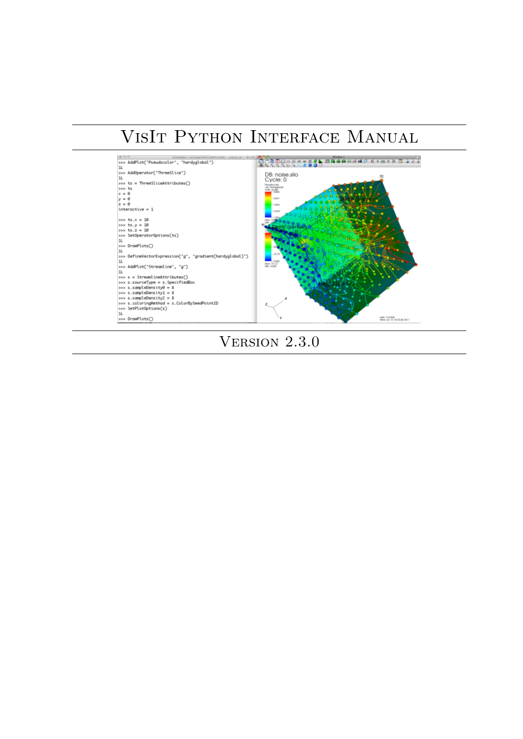 Visit Python Interface Manual