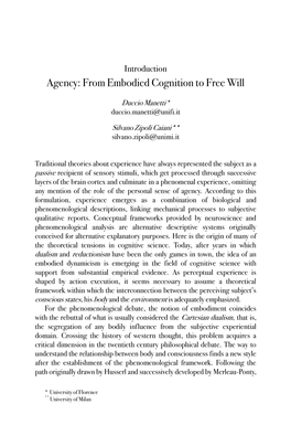 From Embodied Cognition to Free Will