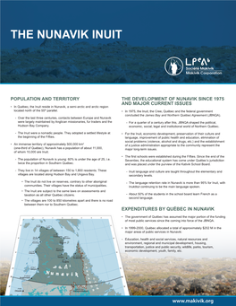 THE Nunavik INUIT