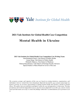 Mental Health in Ukraine