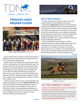 Princess Leads Arqana Closer Cont