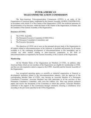 Inter-American Telecommunication Commission