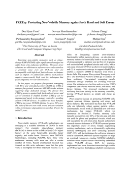 Protecting Non-Volatile Memory Against Both Hard and Soft Errors