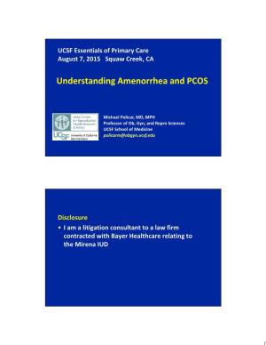Understanding Amenorrhea and PCOS