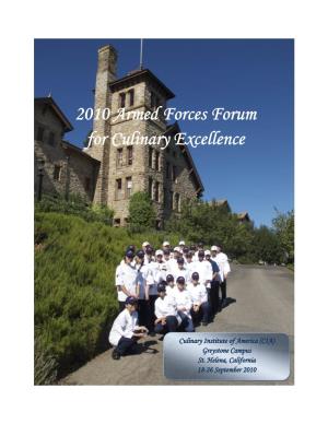 2010 Armed Forces Forum for Culinary Excellence