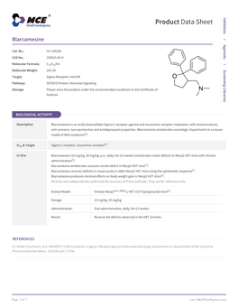 Blarcamesine | Medchemexpress