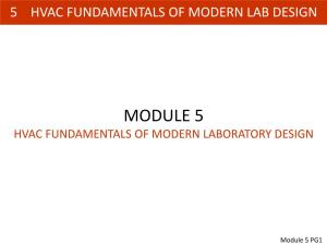 Module 5 Hvac Fundamentals of Modern Laboratory Design