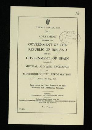 Agreement Between the Government of the Republic of Ireland and The