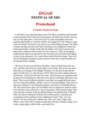 IDGAH FESTIVAL of EID Premchand