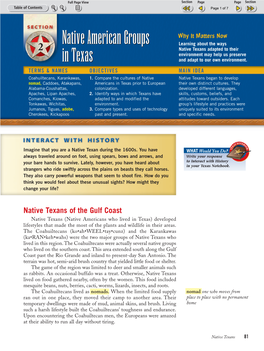 Native American Groups in Texas