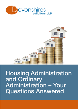 Housing Administration and Ordinary Administration