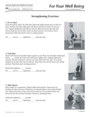 Strengthening Exercises