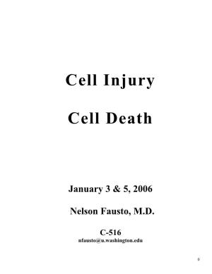 Cell Injury Cell Death