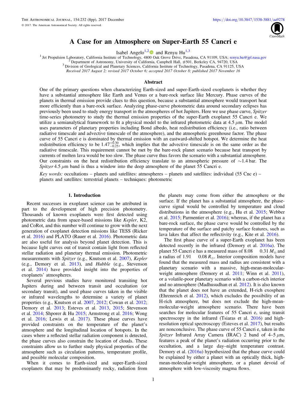 A Case for an Atmosphere on Super-Earth 55 Cancri E