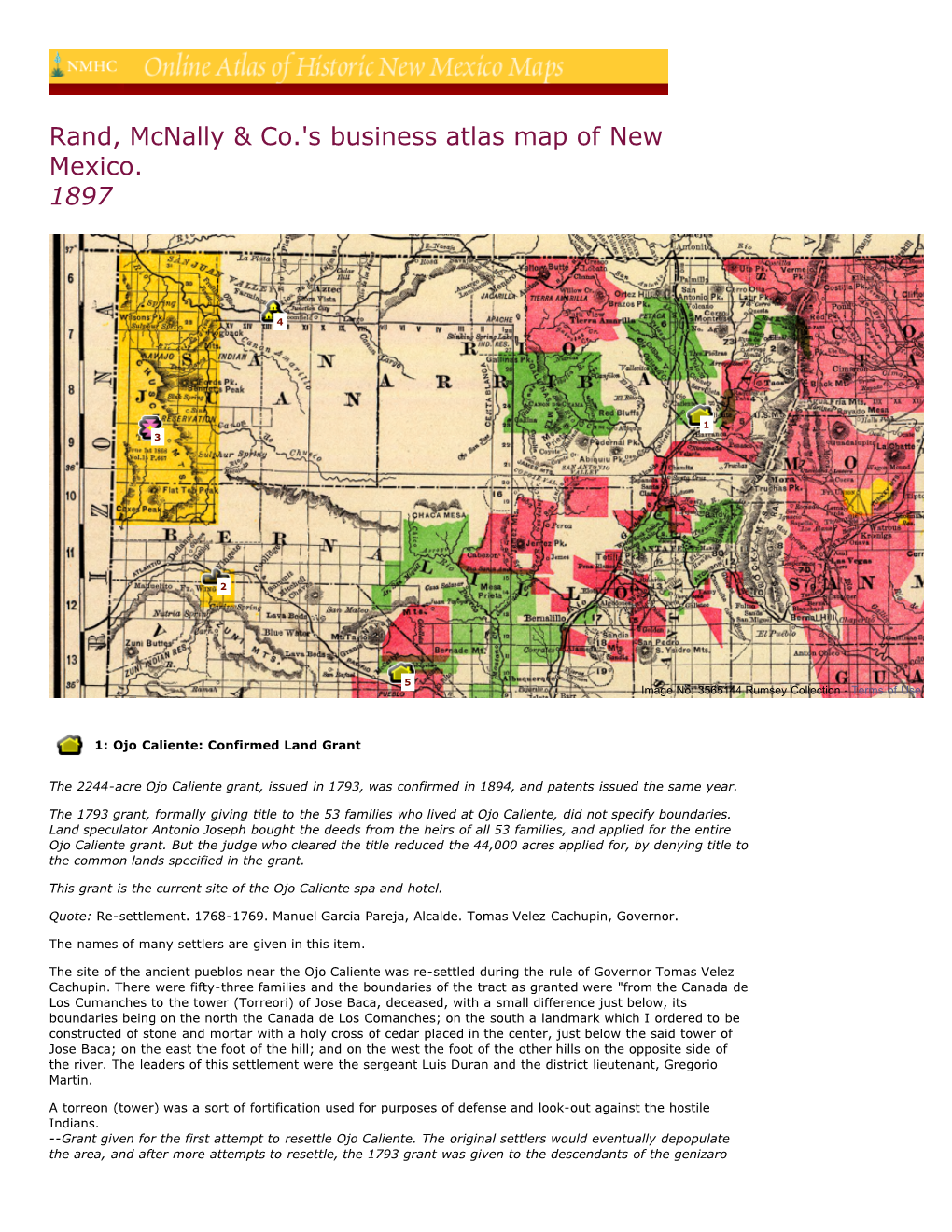 Atlas of Historic NM Maps Online at Atlas.Nmhum.Org