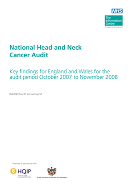 National Head and Neck Cancer Audit