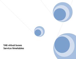 TAB Virtual Buses Service Timetables