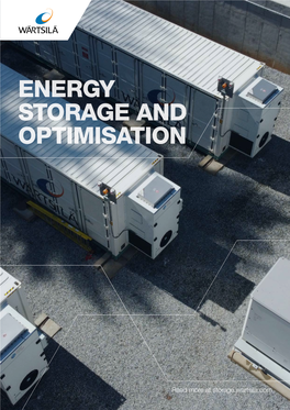 Energy Storage and Optimisation