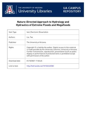 Nature-Directed Approach to Hydrology and Hydraulics of Extreme Floods and Megafloods