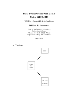 Dual Presentation with Math Using GELLMU