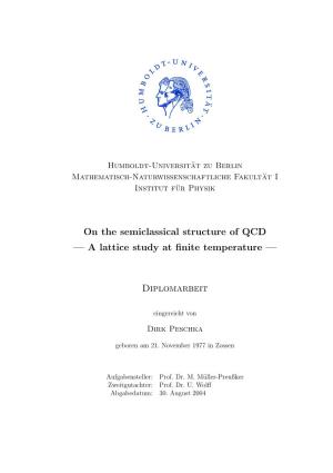On the Semiclassical Structure of QCD — a Lattice Study at Finite Temperature