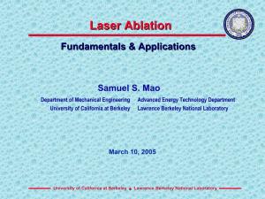 Laser Ablationablation