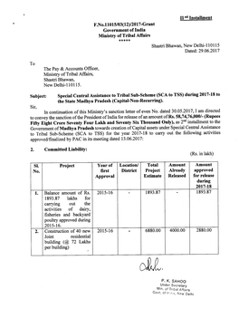 Carrying out the Activities of Dairy, Fisheries and Backyard Poultry Approved During 2015-T6