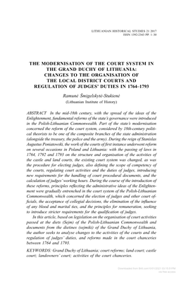 Downloaded from Brill.Com10/01/2021 03:15:51PM Via Free Access 2 RAMUNĖ ŠMIGELSKYTĖ-STUKIENĖ