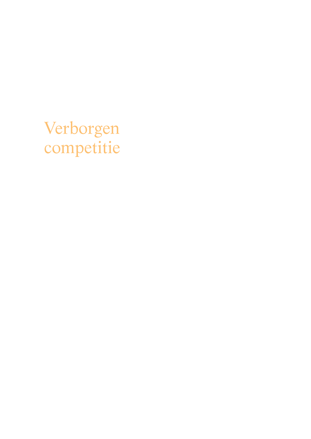 Verborgen Competitie