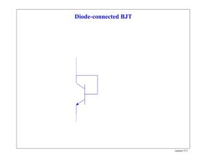 Diode-Connected BJT