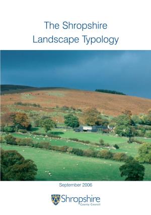 The Shropshire Landscape Typology