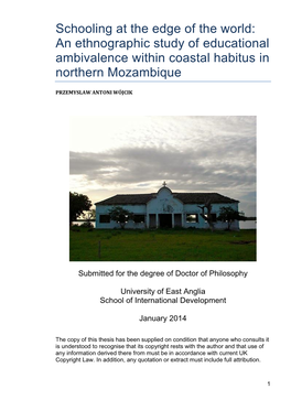 An Ethnographic Study of Educational Ambivalence Within Coastal Habitus in Northern Mozambique