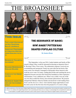 The Broadsheet Seventeenth Issue