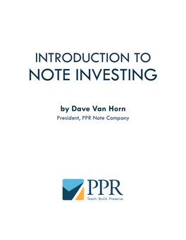 Note Investing
