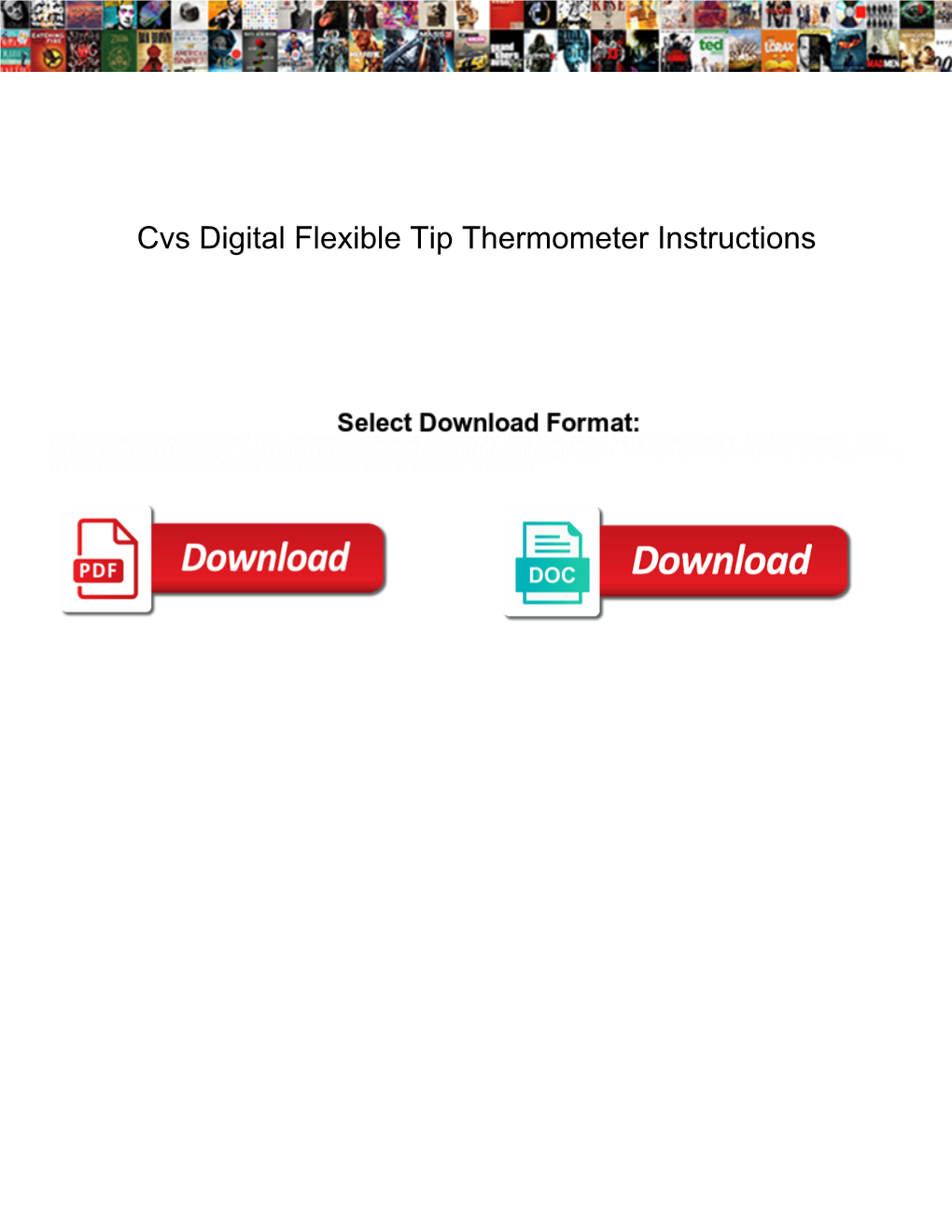 Cvs Digital Flexible Tip Thermometer Instructions