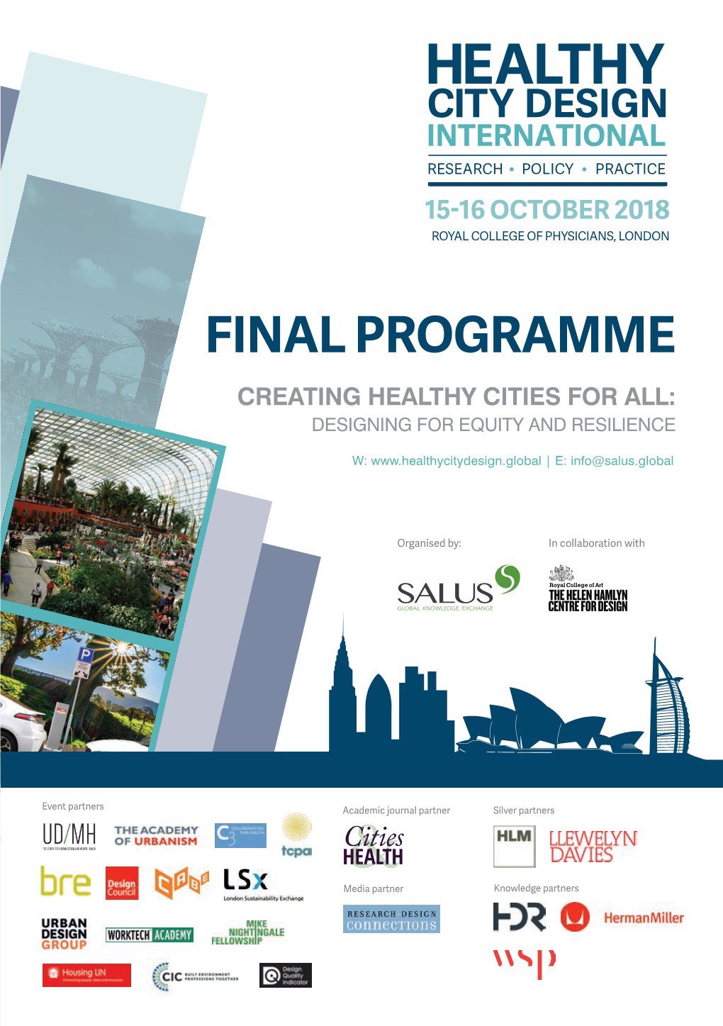 Final Programme Creating Healthy Cities for All: Designing for Equity and Resilience