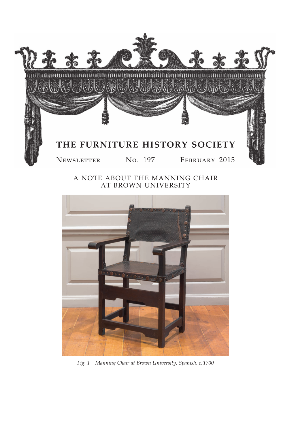 THE FURNITURE HISTORY SOCIETY Newsletter No