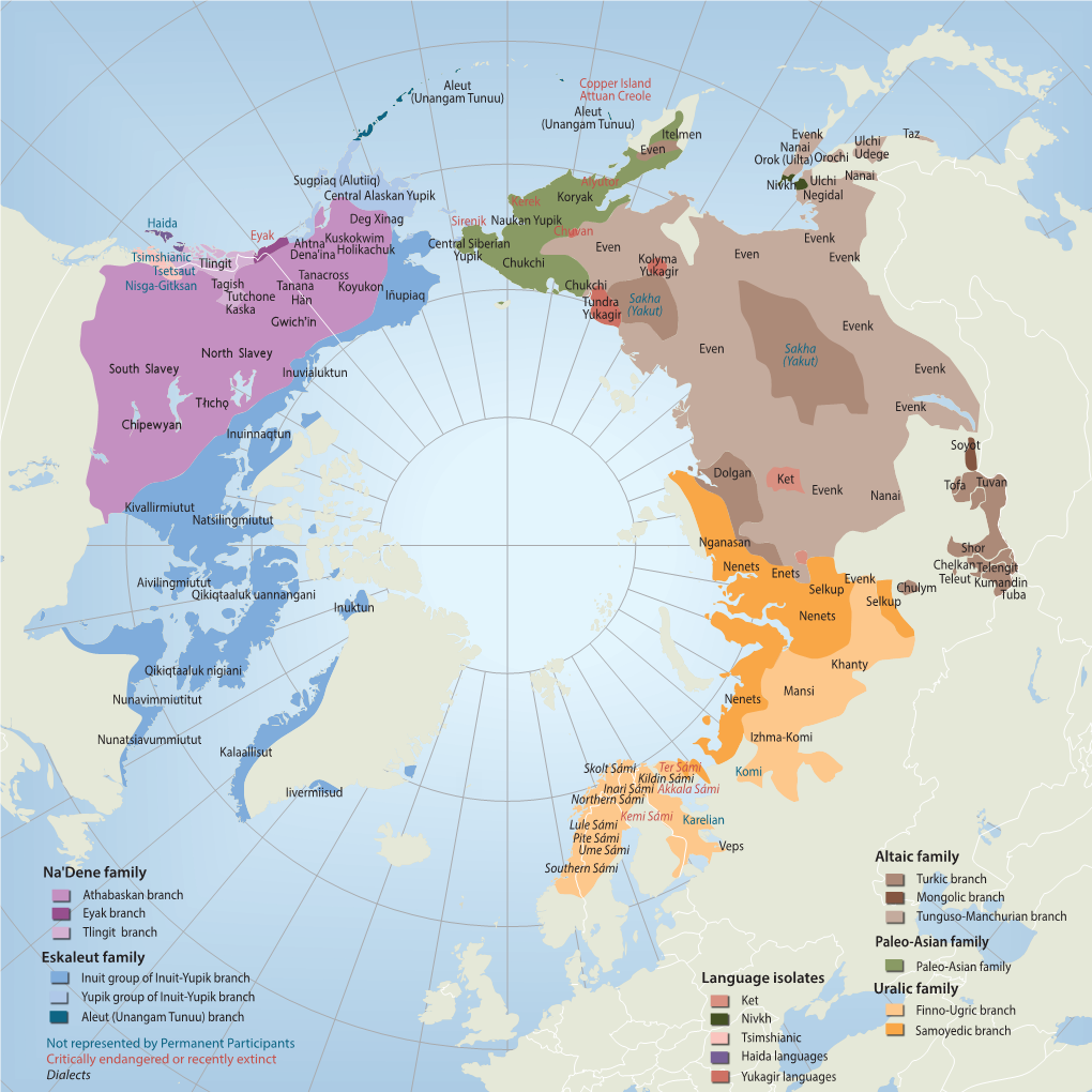 Paleo-Asian Family Na'dene Family Eskaleut Family Uralic Family Altaic