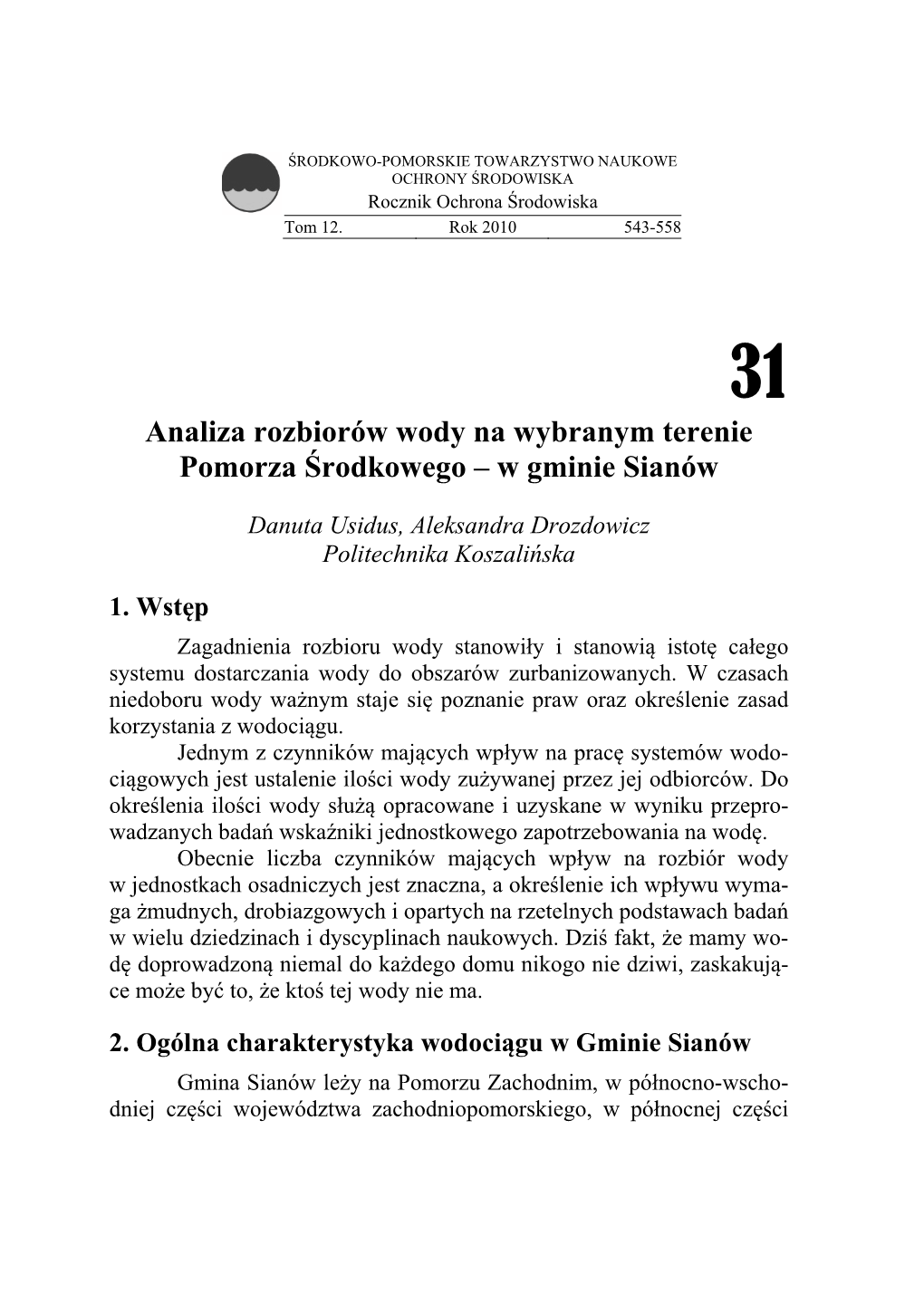 W Gminie Sianów