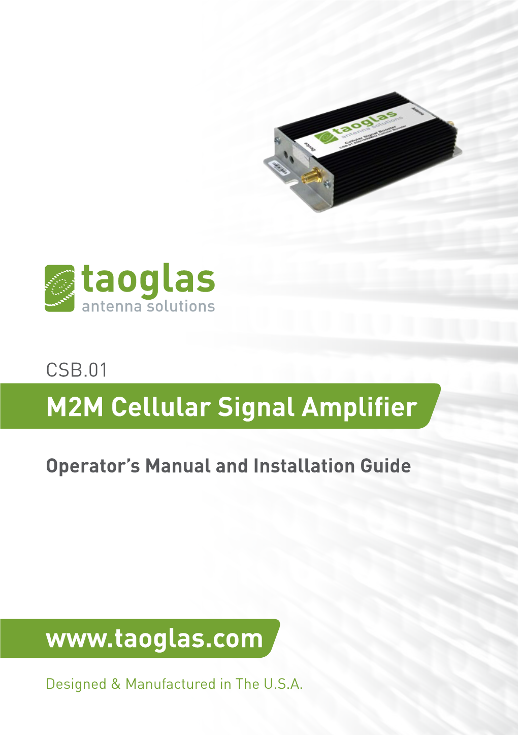 CSB.01 M2M Cellular Signal Amplifier