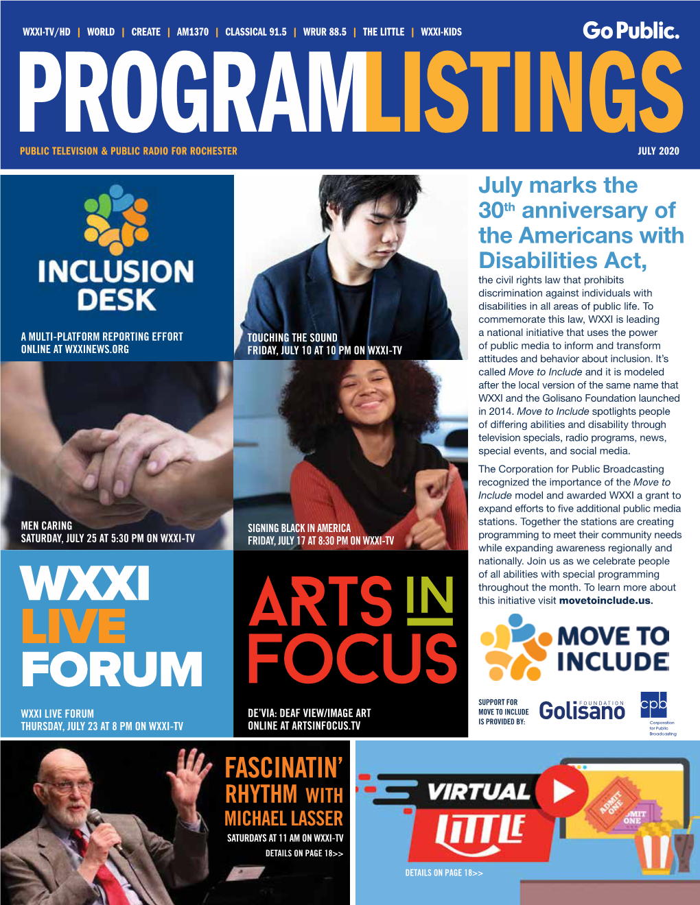 Program Listings” (USPS Robert A