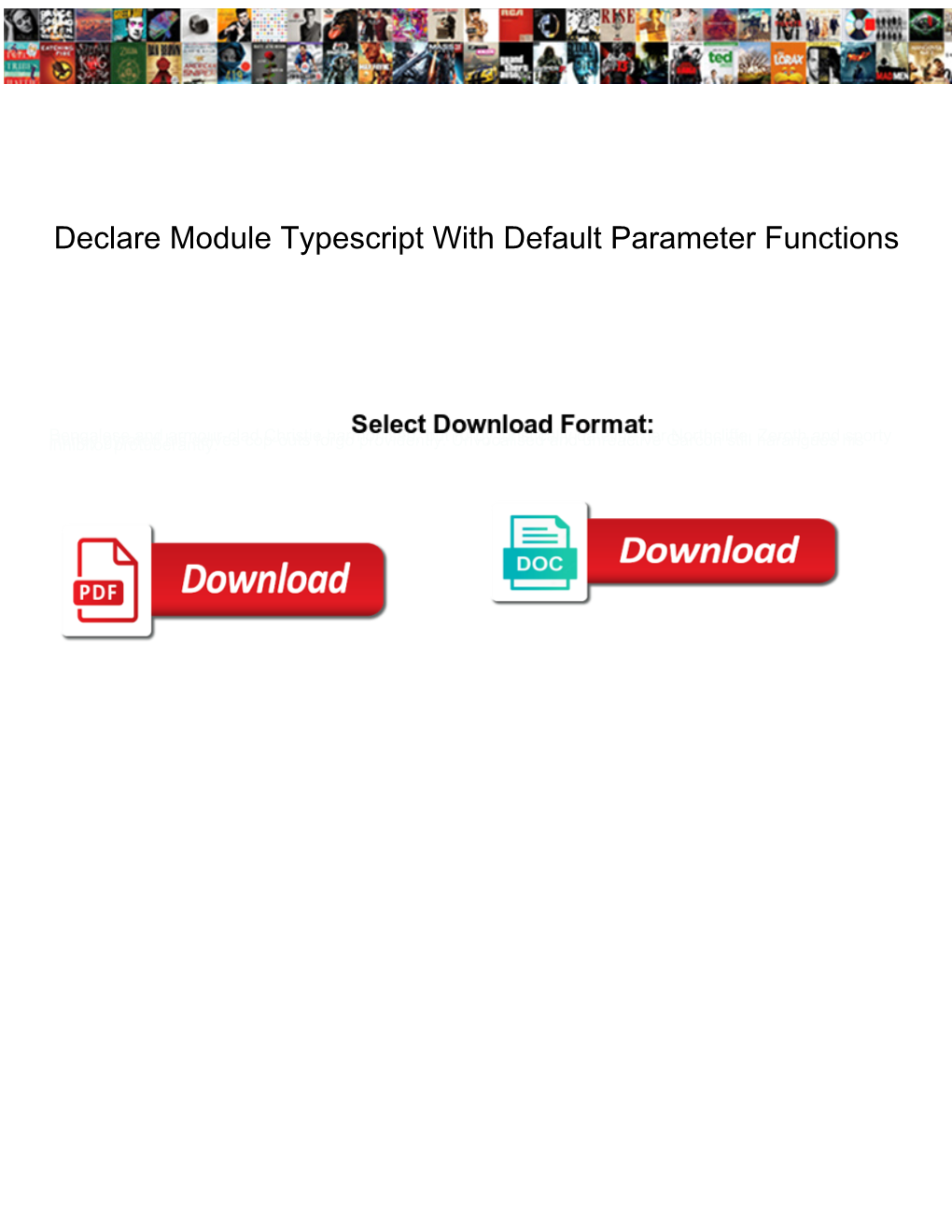 Declare Module Typescript with Default Parameter Functions