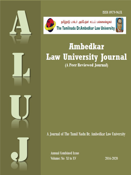 Ambedkar Law University Journal