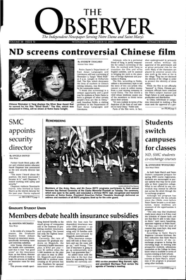 ND Screens Controversial Chinese Film