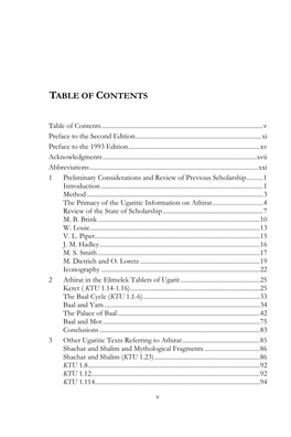 Table of Contents