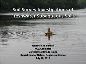 Freshwater Subaqueous Soil Survey