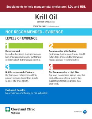 Krill Oil COMMON NAME: Krill Oil